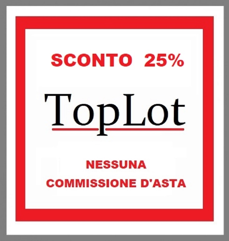 TOP LOT  SCONTO 25 %  -  NESSUNA COMMISSIONE D'ASTA - IORI CASA D'ASTE